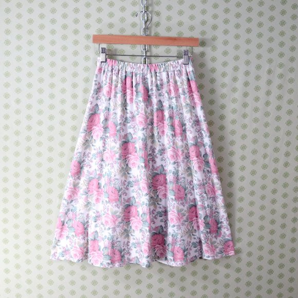 Vintage Dresses & Skirts - ❌SOLD❌vintage 80s pastel rose soft knit skirt